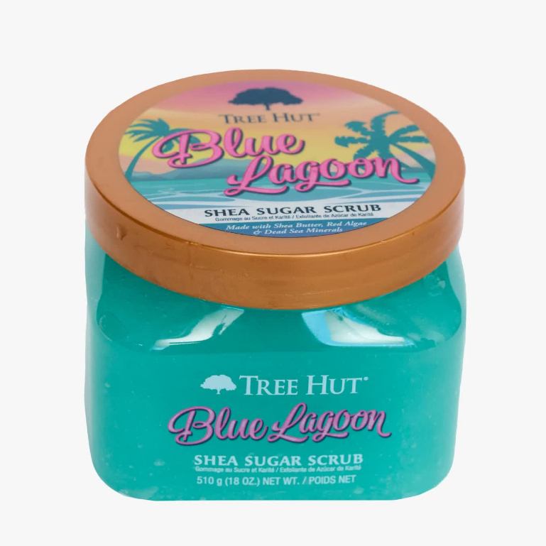 Tẩy tế bào chết cơ thể Tree Hut Blue Lagoon Shea Sugar Scrub