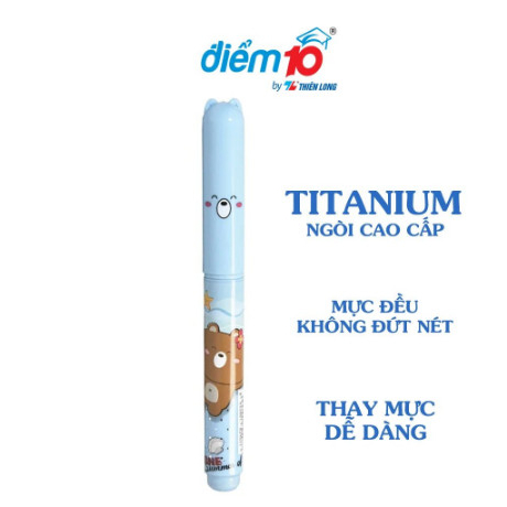 Bút máy Điểm 10 FTC-08 / Bút mực Thiên Long FTC08 luyện chữ đẹp cho học sinh tiểu học