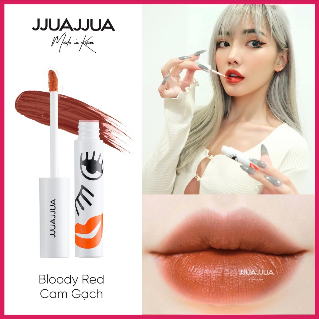 Son kem lì siêu mịn môi JJUAJJUA Hàn Quốc