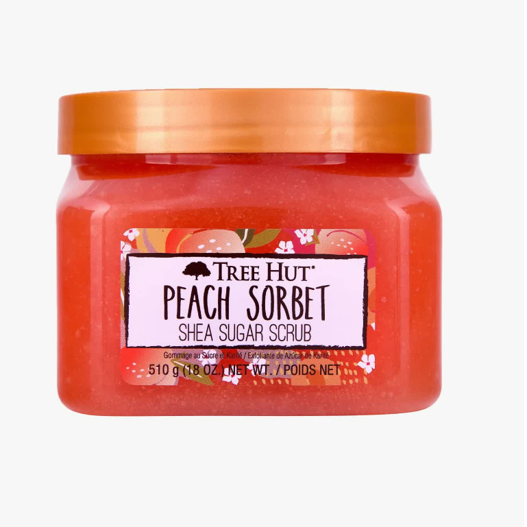 Tẩy tế bào chết cơ thể Tree Hut Peach Sorbet Shea Sugar Scrub 510gr