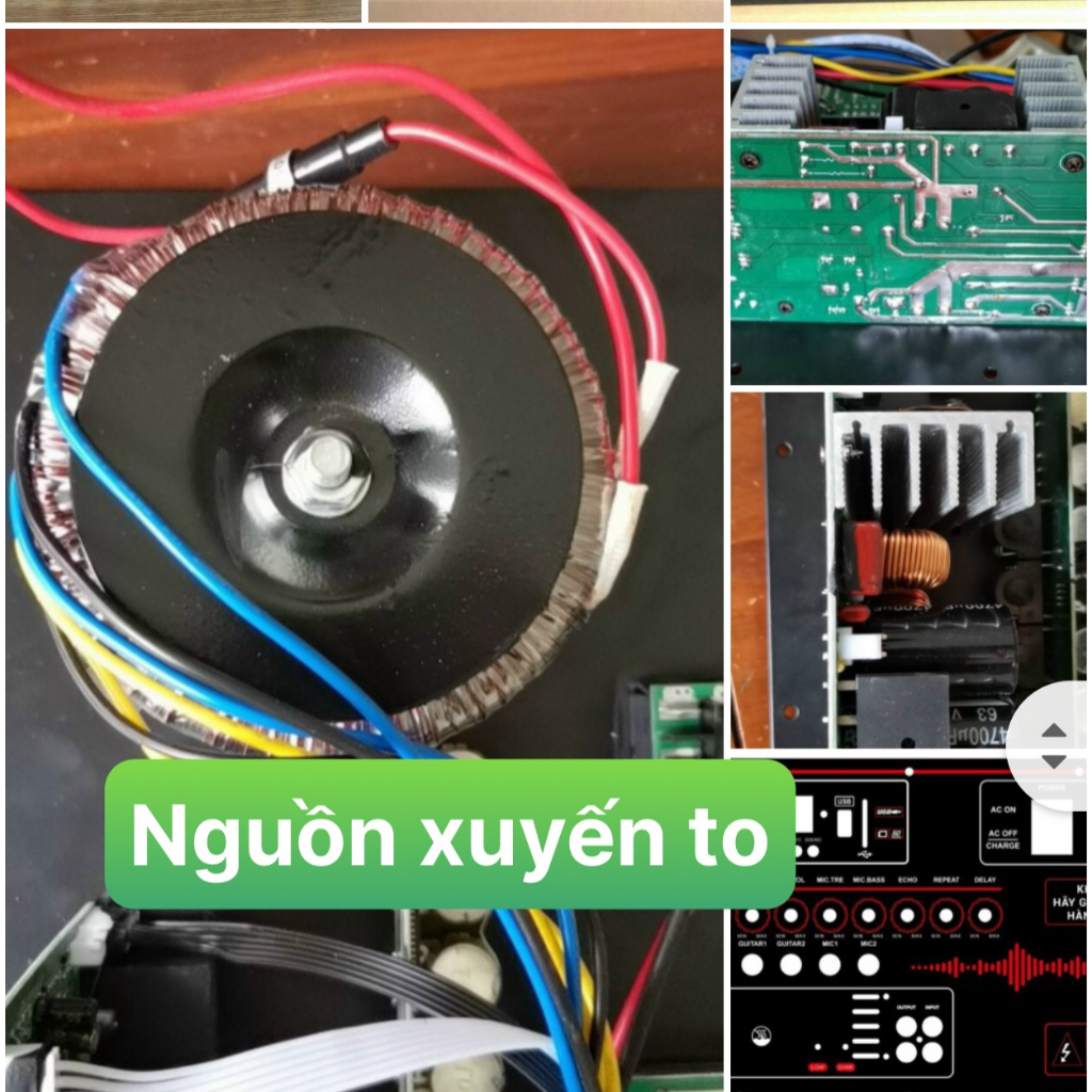 Mạch loa kéo Reverb chống hú DSP , 1 kênh+ 250W  280w   max  400w    kèm 2 micro kim loại chống hú t21 t30