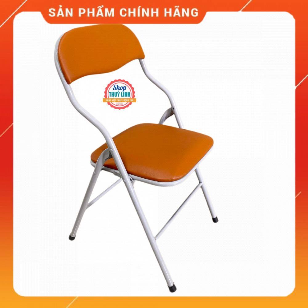 Ghế gấp văn phòng lưng tựa màu da bò hot 2023