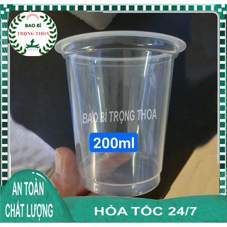 Ly nhựa trơn pp 200ml