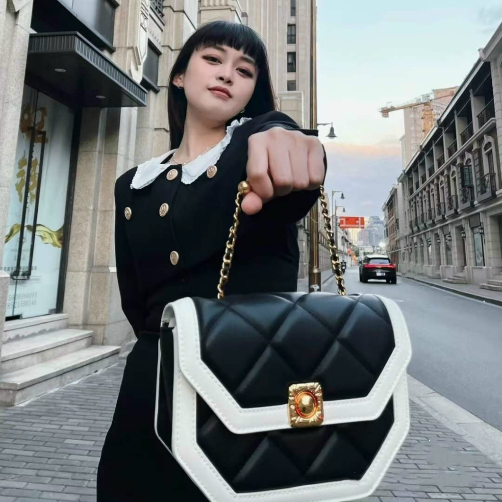 túi kẹp nách + đeo chéo nữ Size :20cm*6,5cm*14cm  𝗖𝗞𝟮-𝟮𝟬𝟲𝟳𝟭𝟰𝟬𝟲 đen