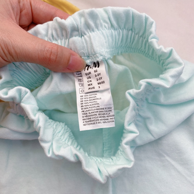 SET 5 QUẦN COTTON CẠP BÈO HM MẶC MÙA HÈ CHO BÉ GÁI