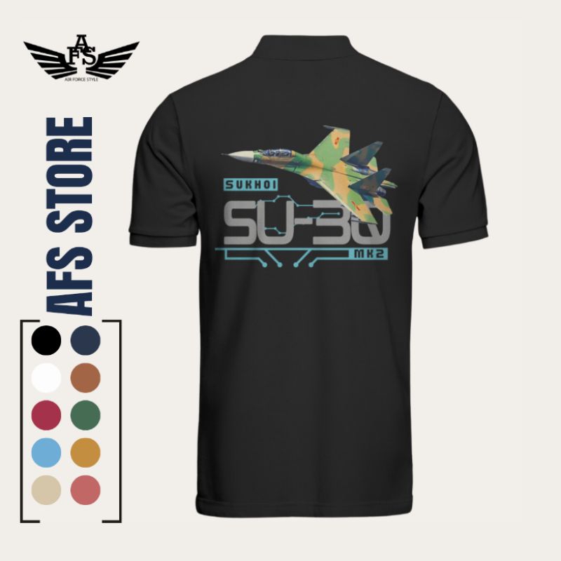 Áo Polo Cao Cấp máy bay chiến đấu Sukhoi Su -30 MK2 Việt Nam