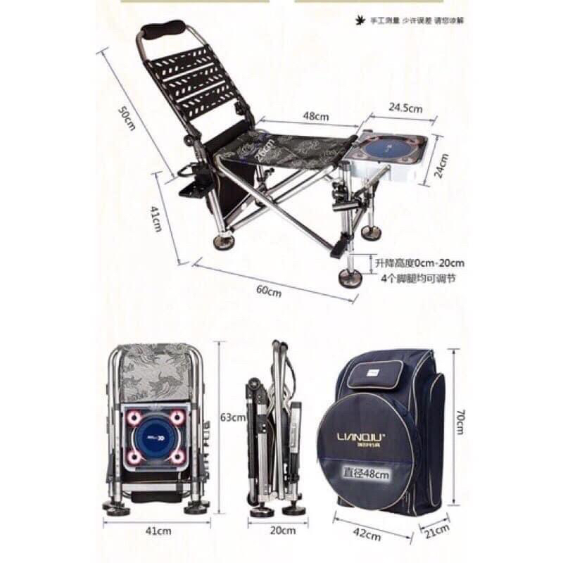 GHẾ CÂU ĐÀI ĐỊA HÌNH CAO CẤP LIANQIU 032B CAO CẤP FULL PASS ĐẦY ĐỦ