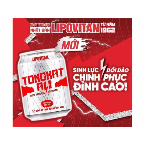 'Thơm ngon bổ rẻ" NƯỚC TĂNG LỰC LIPOVITAN TONGKAT ALI VỊ SÂM MẬT NHÂN