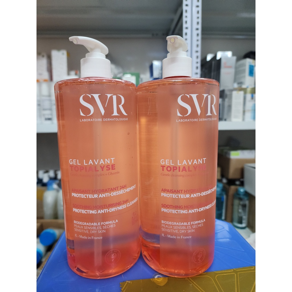 Sữa Rửa Mặt SVR Cho Da Khô Và Nhạy Cảm TOPIALYSE Gel Lavant 1000ML - Chai Hồng - BS HỒNG ĐÀO