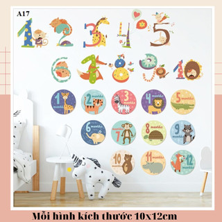 Decal dán tường Chữ số A17 - Decal dán tường Hàn Quốc