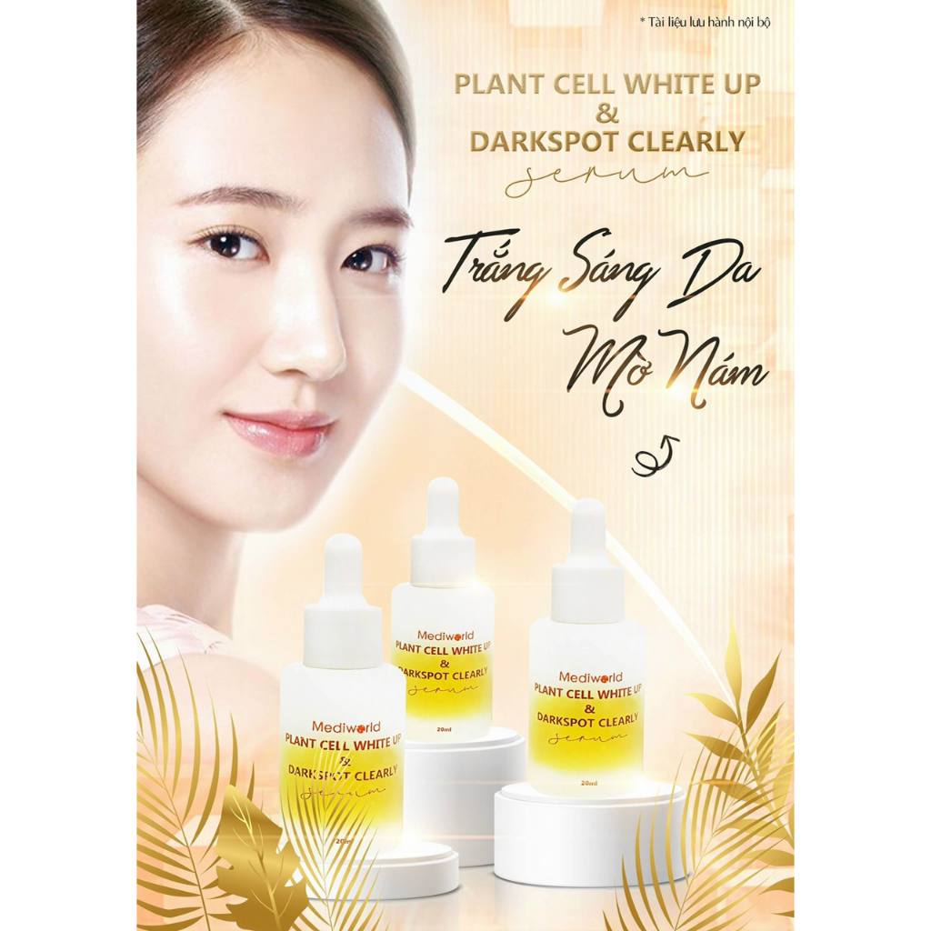 (Sỉ ib) Plant cell white up & darkspot clearly - tinh chất trắng da mờ sạm nám Mediworld