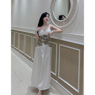 Đầm Lụa Maxi Đi Biển Cao Cấp - Váy Lụa Dài Xòe Tiểu Thư