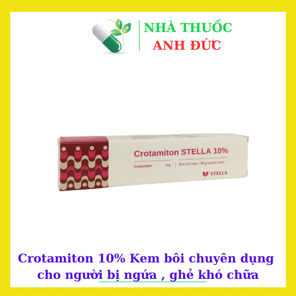 Crotamiton 10% Kem bôi chuyên dụng cho người bị ngứa, ghẻ khó chữa