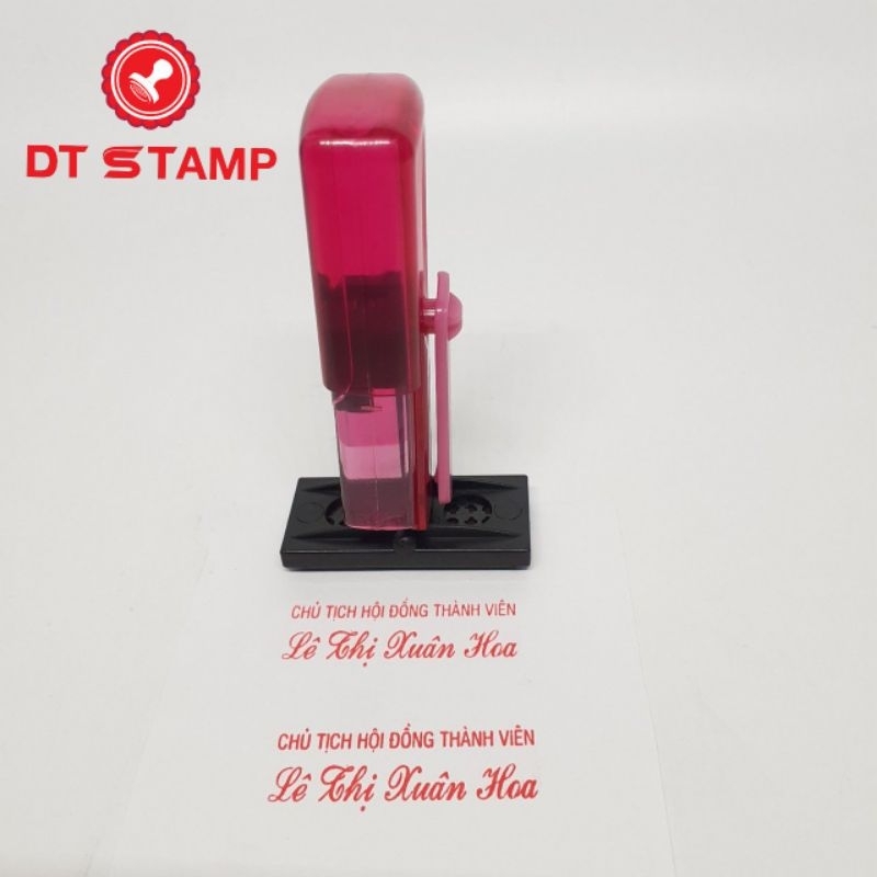 Con dấu flash USB bỏ túi - F722. Khắc dấu tên, dấu chức danh kích thước mặt dấu 38x14mm