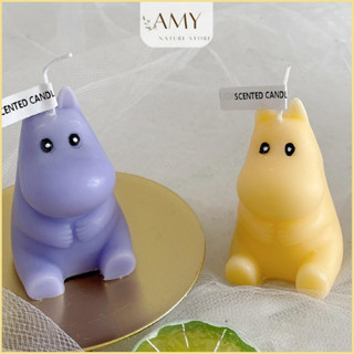 Nến thơm decor trang trí cao cấp hình gấu con AMY Store thư giãn thơm phòng giúp ngủ ngon
