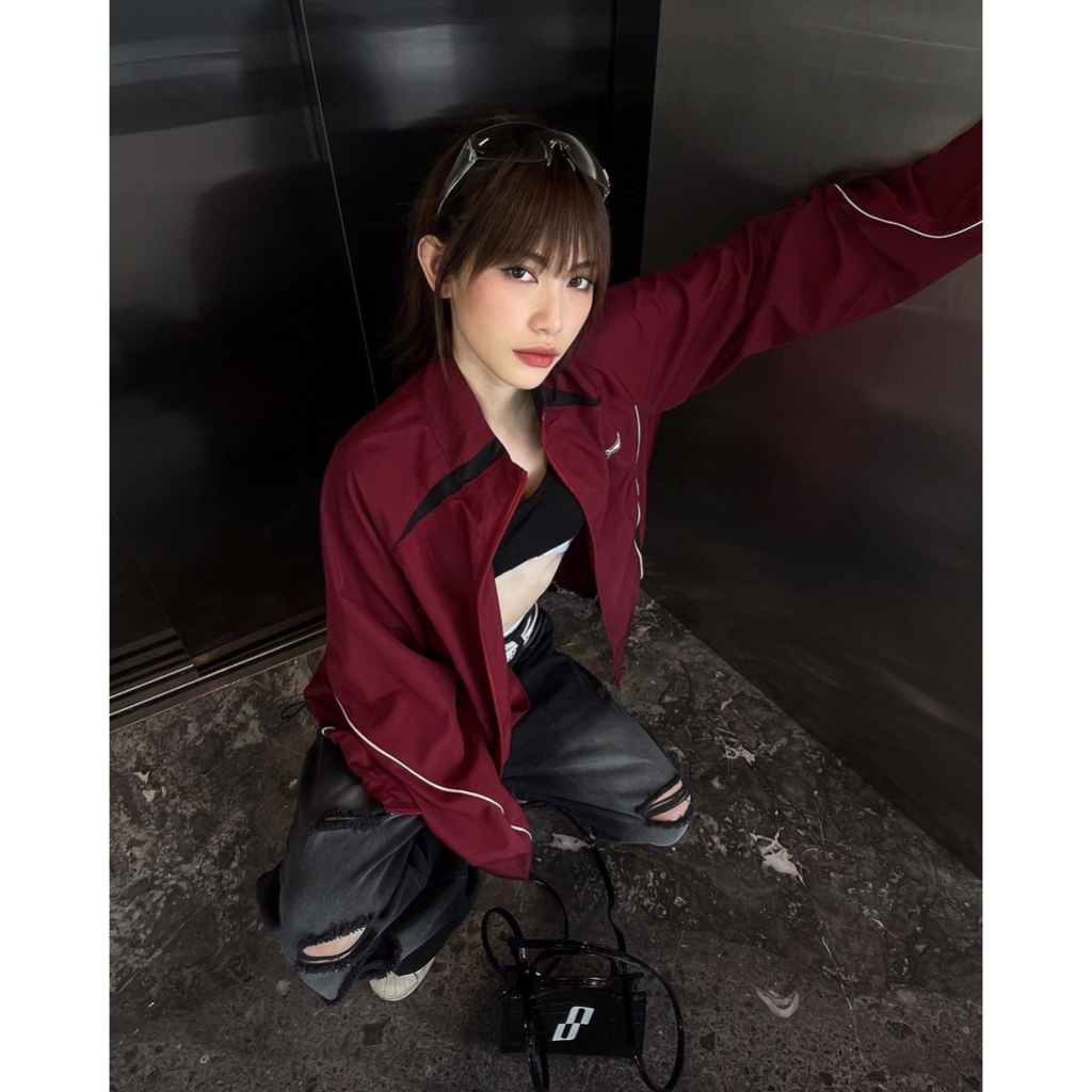 95MILES - ÁO KHOÁC DÙ THỂ THAO PHỐI MÀU BOLT OS TRACK JACKET