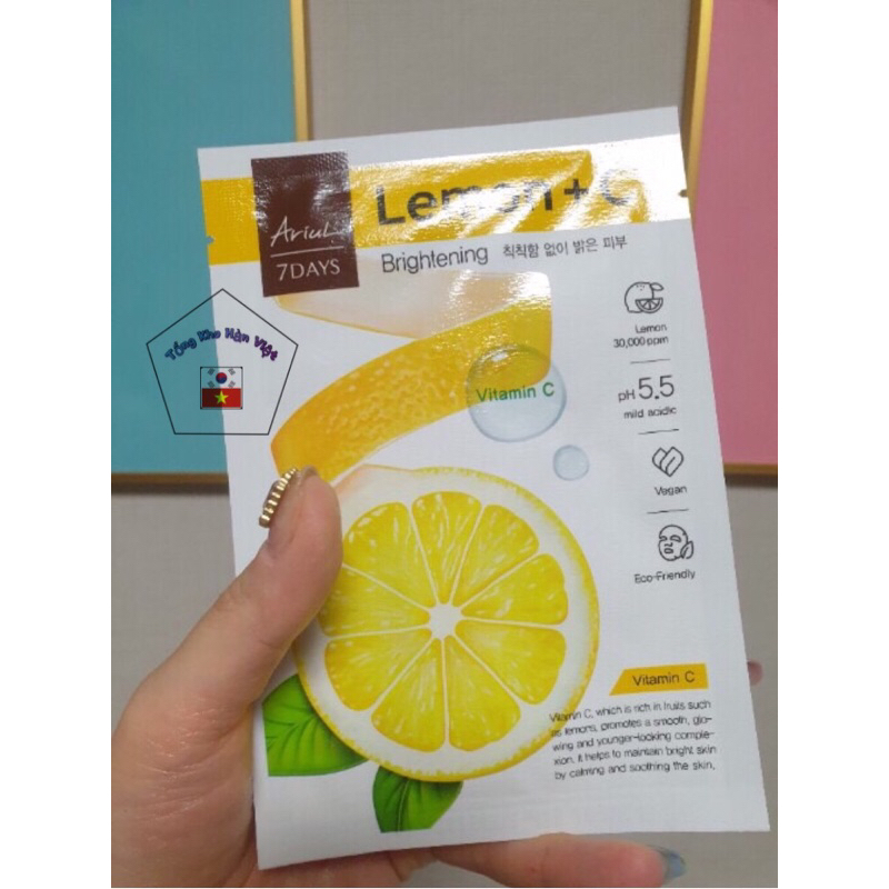 Mặt nạ Ariul chanh Lemon vitamin C Hàn Quốc chính hãng