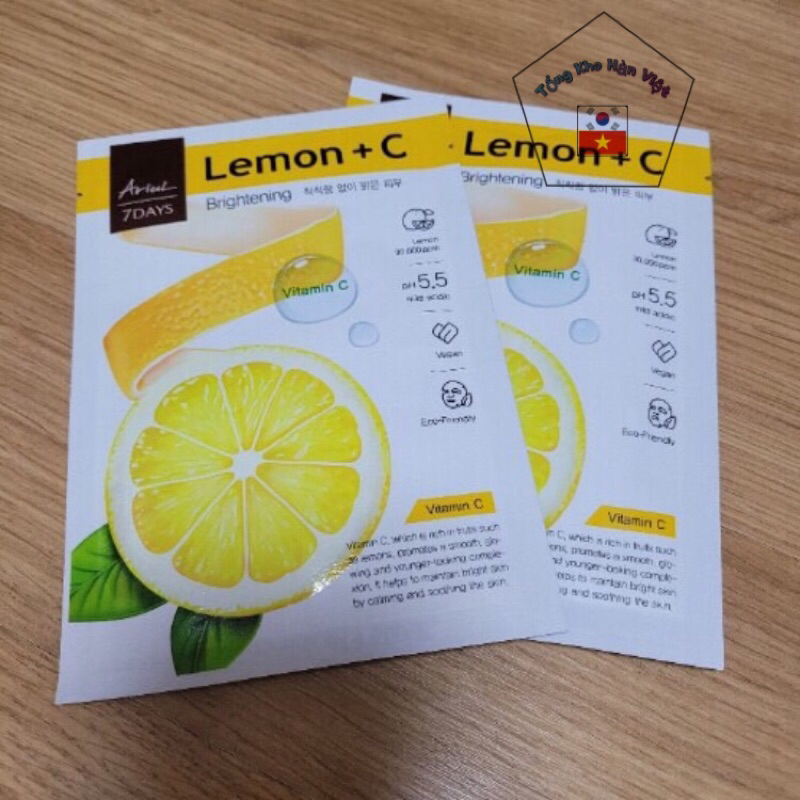 Mặt nạ Ariul chanh Lemon vitamin C Hàn Quốc chính hãng