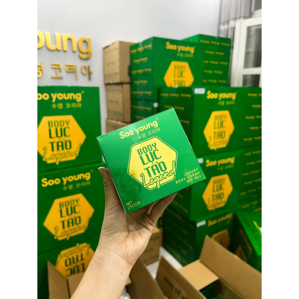 (Giảm Sốc) Kem Dưỡng Da Body Lục Tảo Soo Young Legend 250Gram - Chính Hãng 100% | BigBuy360 - bigbuy360.vn
