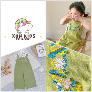 Bộ yếm 2 dây cho bé gái bộ jumpsuit cho bé gái
