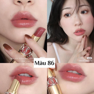 [CHÍNH HÃNG 100%] SON YSL ROUGE VOLUPTE SHINE #86 FULLBOX