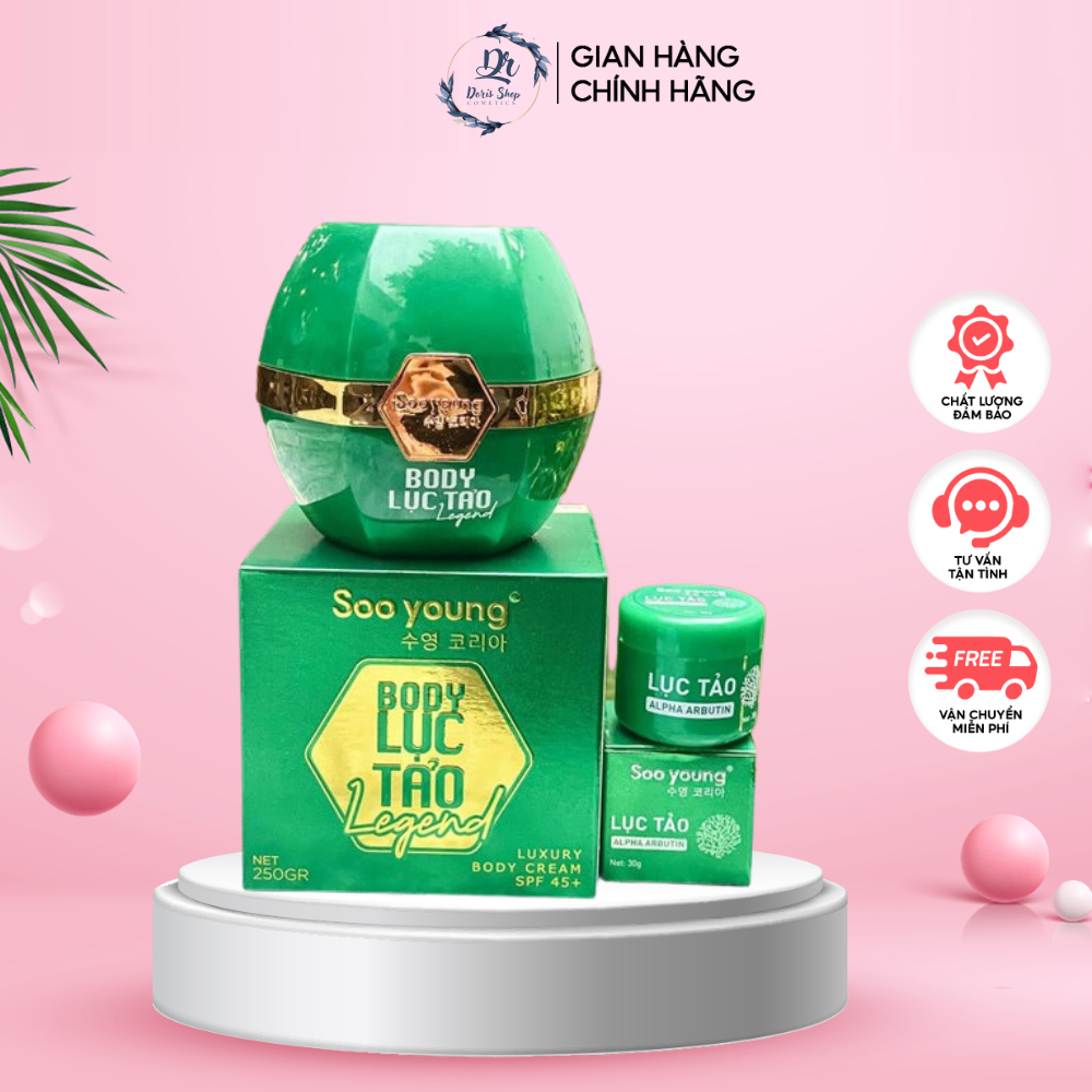 (Giảm Sốc) Kem Dưỡng Da Body Lục Tảo Soo Young Legend 250Gram - Chính Hãng 100% - DORIS SHOP