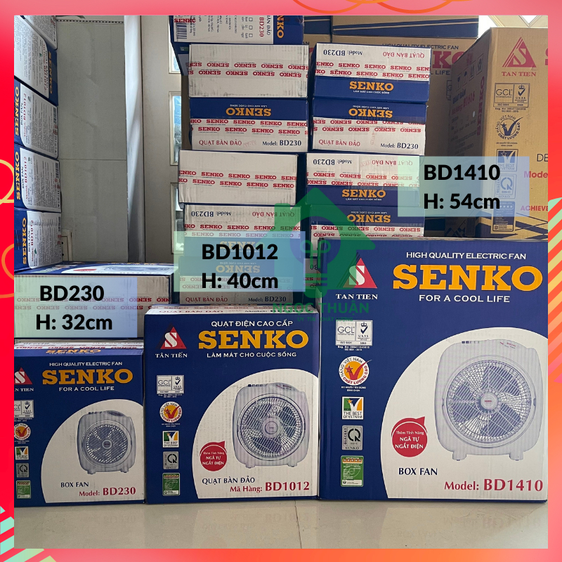 Quạt hộp, quạt bàn đảo Senko BD230, BD1012. BD1410