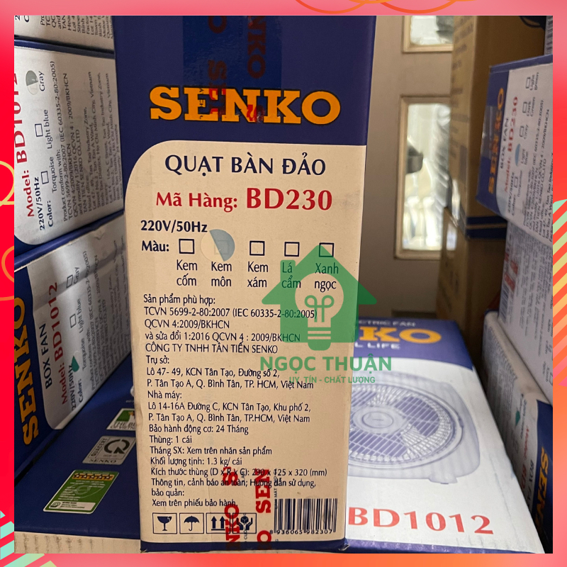Quạt hộp, quạt bàn đảo Senko BD230, BD1012. BD1410