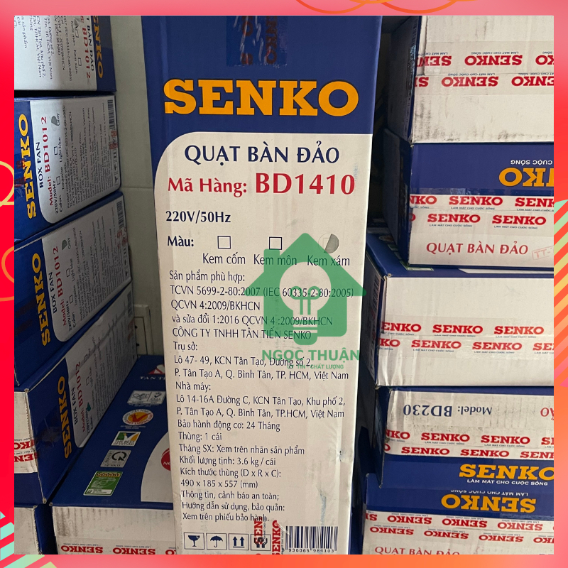Quạt hộp, quạt bàn đảo Senko BD230, BD1012. BD1410