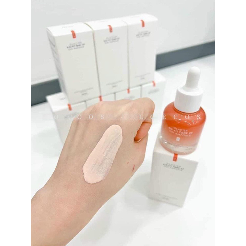 Tinh chất chống nắng dưỡng trắng nâng tone Feelxo Glacier Air- Fit Tone Up Sun Ampoule SPF50+/PA+++ 30ML