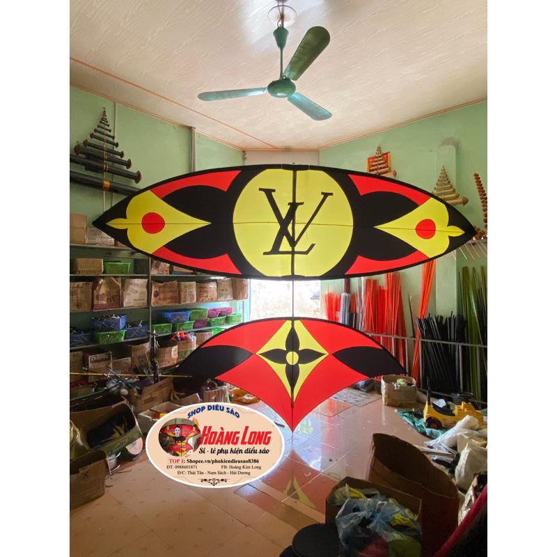 Áo diều lắp ghép mẫu LV siêu Hot - nhiều kích cỡ