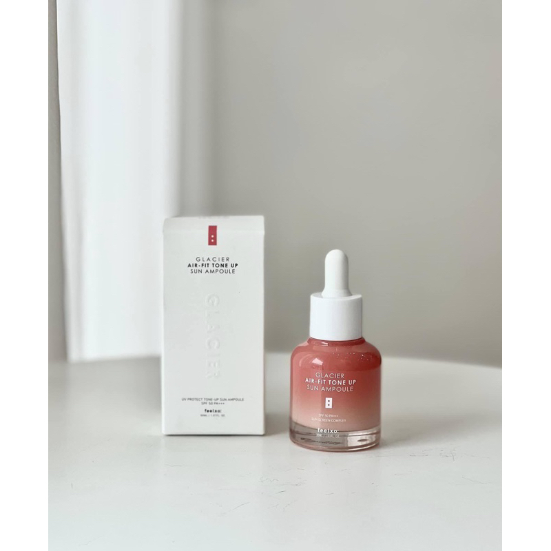 Tinh chất chống nắng dưỡng trắng nâng tone Feelxo Glacier Air- Fit Tone Up Sun Ampoule SPF50+/PA+++ 30ML