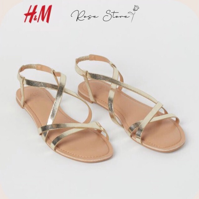 Sandal H&M chính hãng nhiều quai full tag + móc