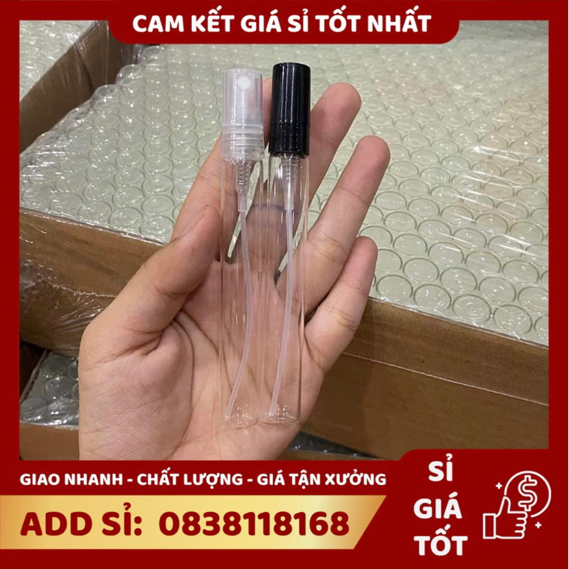 Chai chiết body mist⚡️𝐌𝐈𝐄̂̃𝐍 𝐏𝐇𝐈́ 𝐒𝐇𝐈𝐏⚡️Chai chiết nước hoa, chất liệu thuỷ tinh, nắp nhựa dung tích, 10ml loại 1