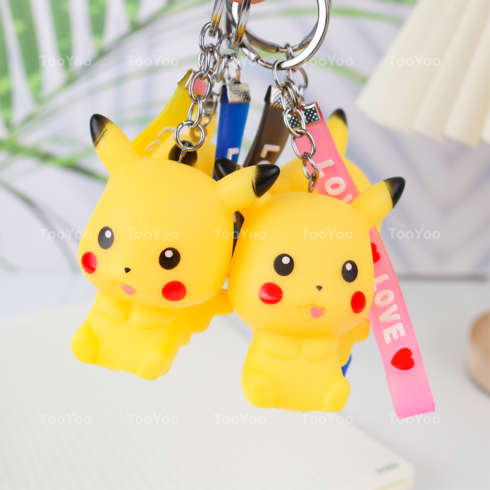 Móc khóa hình PIKACHU dễ thương cute có kèn kêu bíp bíp TooYoo BK00507