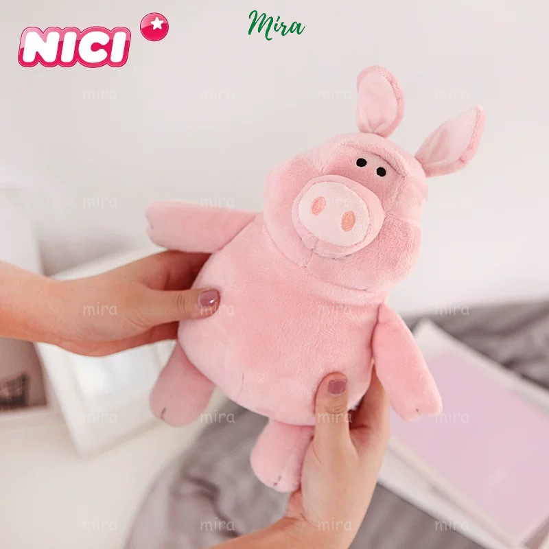 Heo Bông Piggy NICI, Gấu Bông Heo Con Búp Bê Thú Nhồi Bông Thương Hiệu NICI MIRA-GB280191