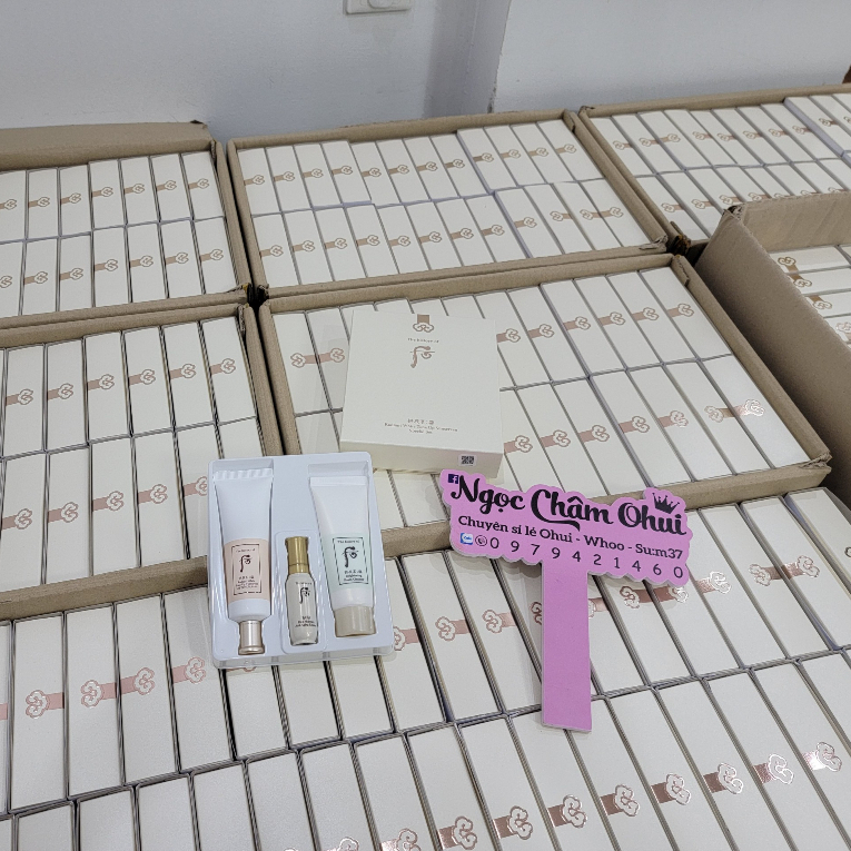 Set kem chống nắng nâng tone whoo trắng - Whoo Radiant White Tone Up Sunscreen spf50/pa++++ Date 2025