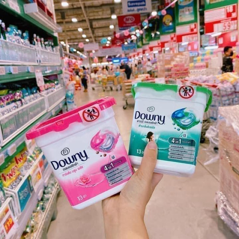 Viên Giặt - Xả Quần Áo Downy Gel Ball Thái Lan 4in1 - Hộp 13 Viên