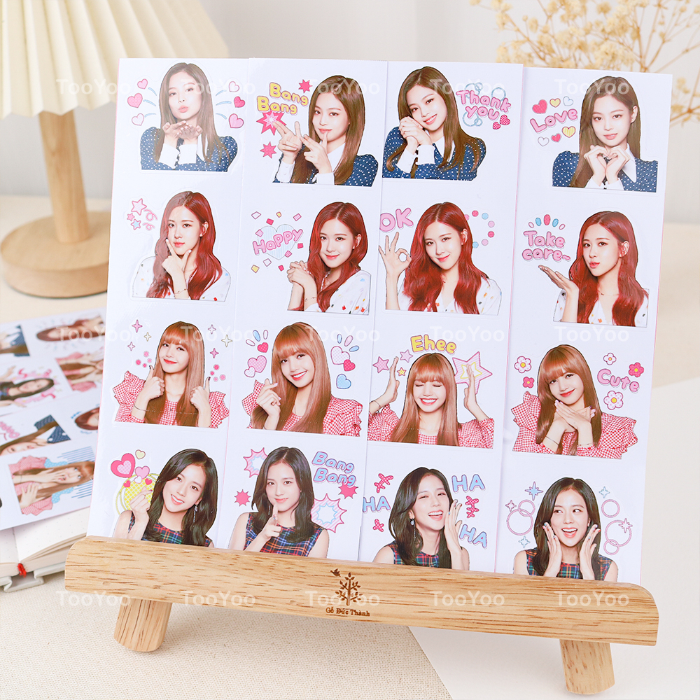 Set 40 sticker BlackPink 2 chống nước TooYoo BK00019