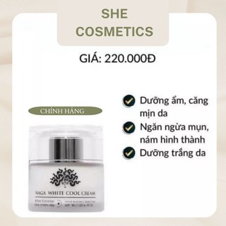 Kem siêu trắng white cool naga 30g
