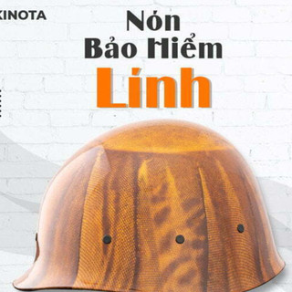 Nón bảo hiểm lính vân gỗ carbon - Lòng dây màu nâu và xanh
