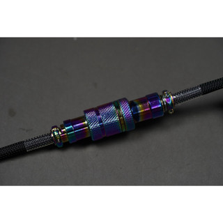 Dây cáp custom cho bàn phím cơ 49Fzone Custom Cable USB - BLACK CHROMA