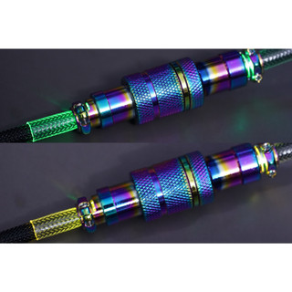 Dây cáp custom cho bàn phím cơ 49Fzone Custom Cable USB - BLACK CHROMA