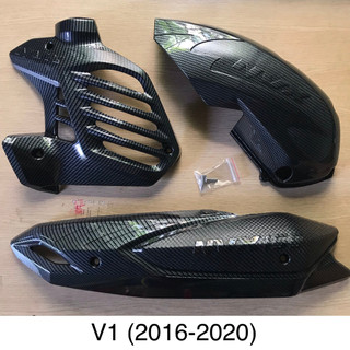 Combo ốp phụ kiện xe NVX V1 (2016-2020) carbon, hàng loại I