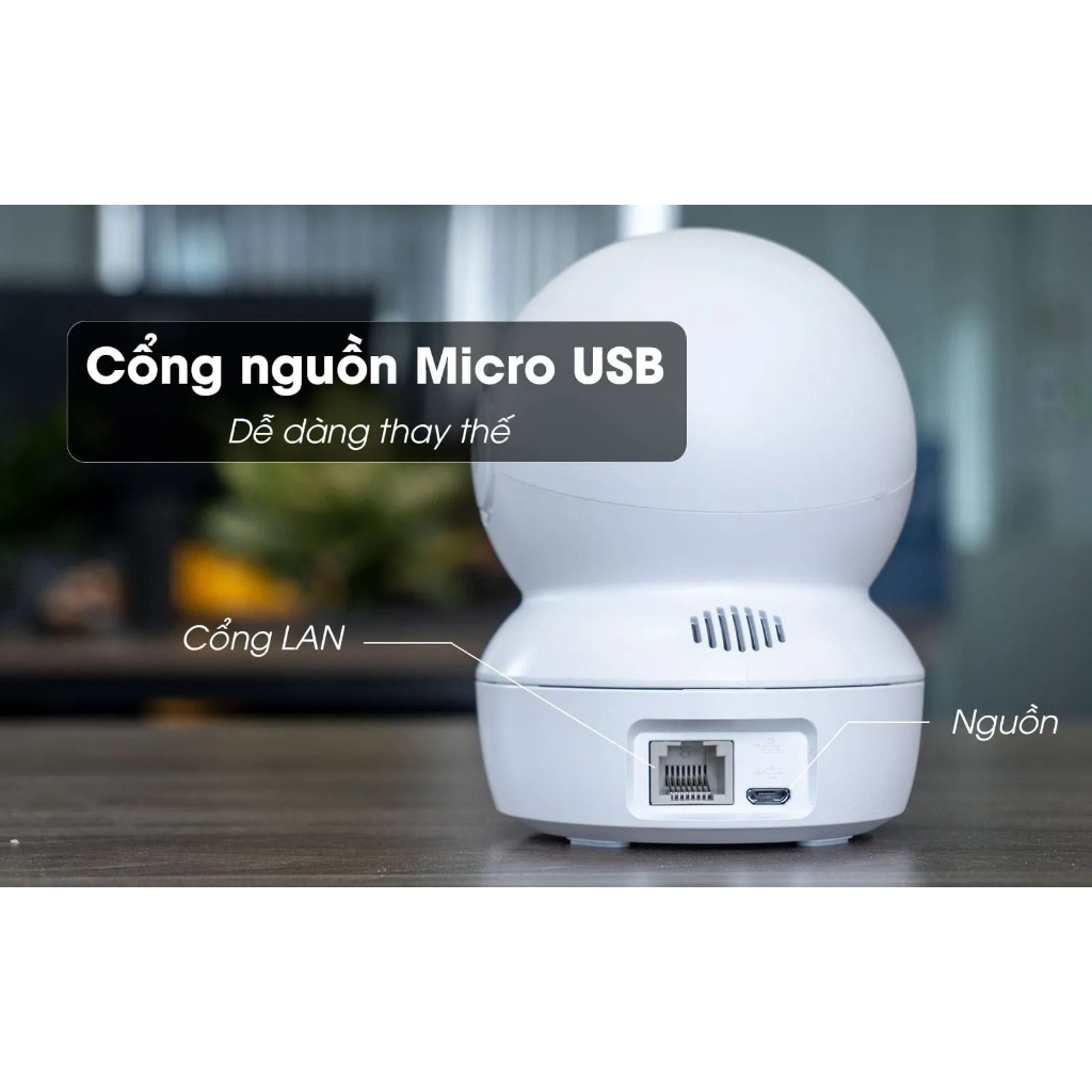 Camera IP Ezviz C6N 2Mp 1080P Full HD không dây wifi  xoay 360 độ, đàm thoại 2 chiều, báo động khi có người lạ xâm nhập,