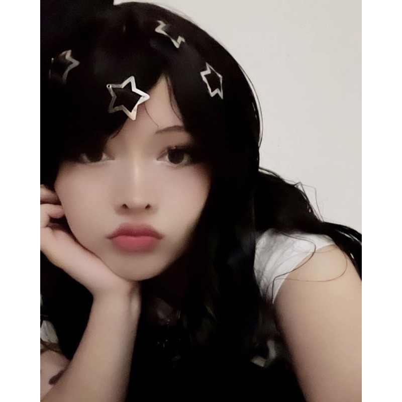 Mini star hairclips BẠC cute dễ thươngY2k Kẹp Tóc Ngôi Sao Năm Cánh Bằng Kim Loại Màu Bạc Cho Bạn Gái