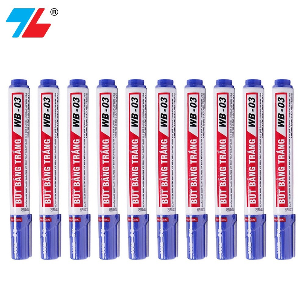 Set 10 Bút viết bảng trắng xóa được Thiên Long WB-03
