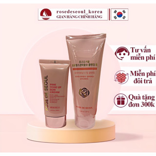 Combo sữa rửa mặt và kem chống nắng rose de seoul hạn dùng 2027