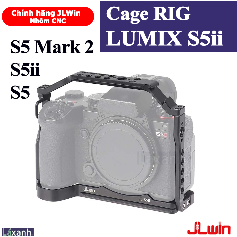 Pana Lumix S5ii S5iiX S5 Mark 2 | Rig Cage Khung giá đỡ lồng máy ảnh quay video bảo vệ Smallrig Lumix S5 S5iiX S5ii