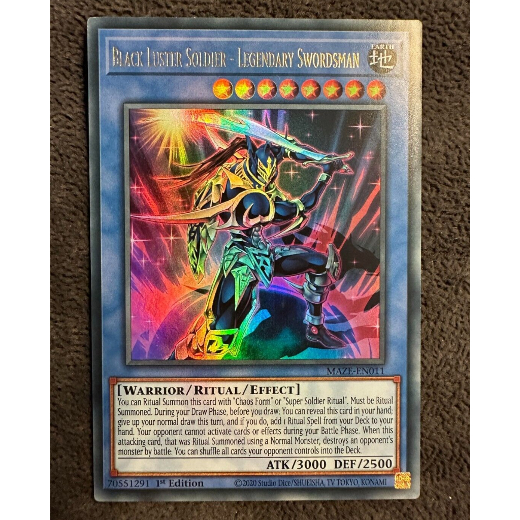 Bài Yugioh OCG - Black Luster Soldier Legendary Swordsman